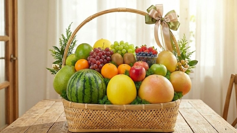 Sắp xếp trái cây theo cấu trúc tháp Sắp xếp trái cây theo cấu trúc tháp