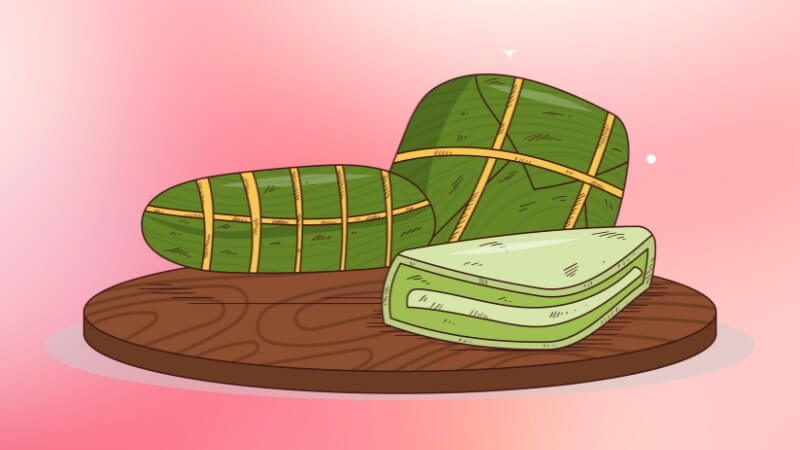 Hình ảnh bánh chưng ngày Tết cute 1