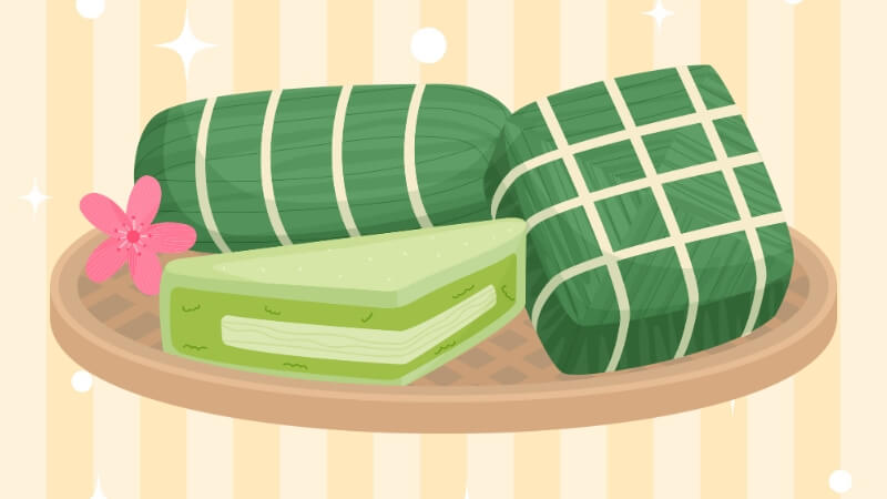 Hình ảnh bánh chưng ngày Tết cute 4