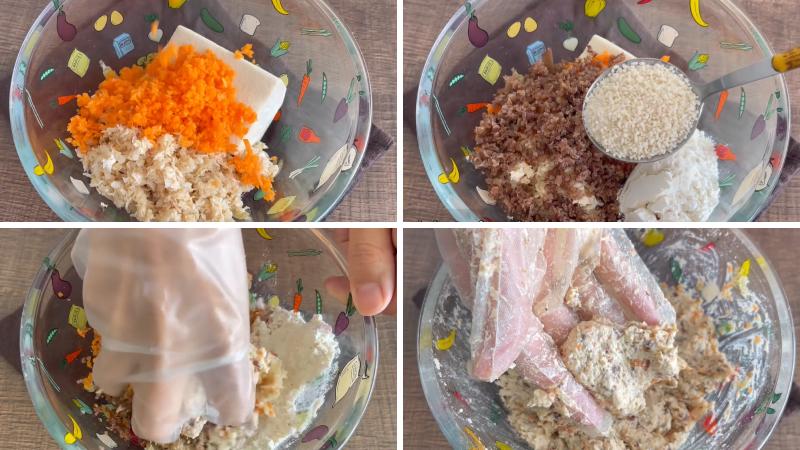 Trộn và nhồi nhân