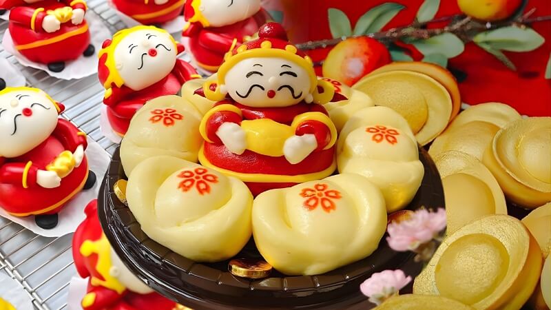 Bánh bao cúng Thần Tài Bánh bao cúng Thần Tài
