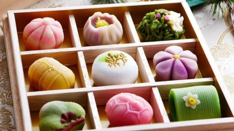 Bánh Wagashi nghệ thuật Nhật Bản Bánh Wagashi nghệ thuật Nhật Bản