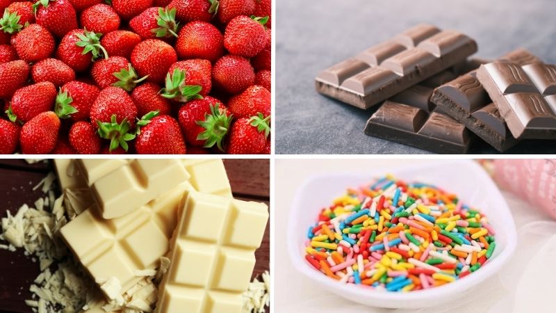 Nguyên liệu làm socola bọc dâu tây