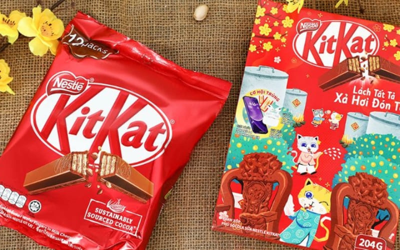 Socola sữa kết hợp wafer giòn, dễ ăn và quen thuộc.