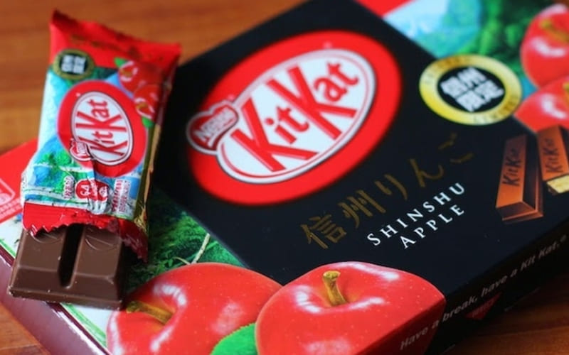 KitKat táo mang hương trái cây tươi mát, dễ chịu