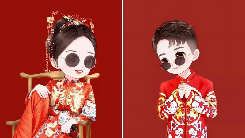 Ảnh avatar Tết cho couple 4 Ảnh avatar Tết cho couple 4