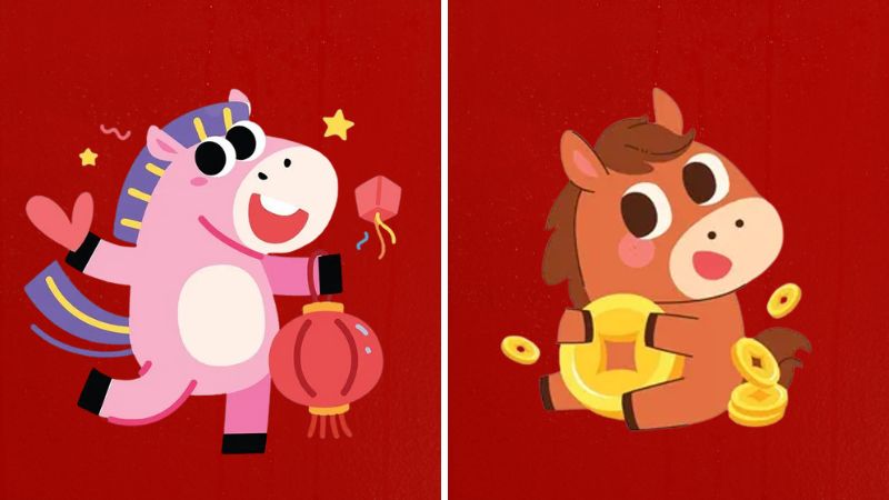 Avatar linh vật Tết 2026 2 Avatar linh vật Tết 2026 2