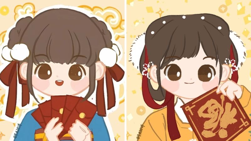 Avatar Tết 2026 cute, đáng yêu 1 Avatar Tết 2026 cute, đáng yêu 1