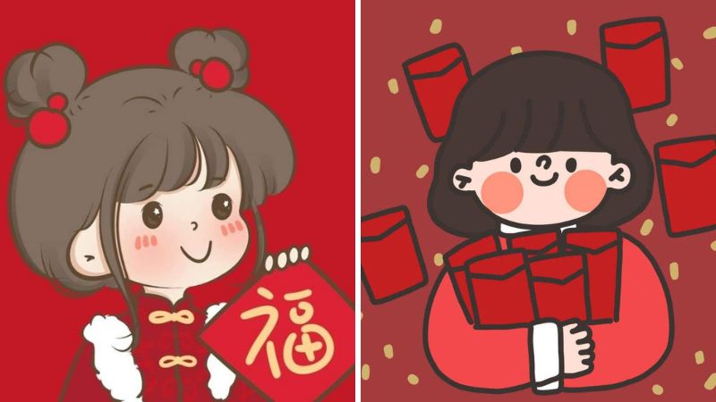 Ảnh avatar Tết cho nữ 2 Ảnh avatar Tết cho nữ 2