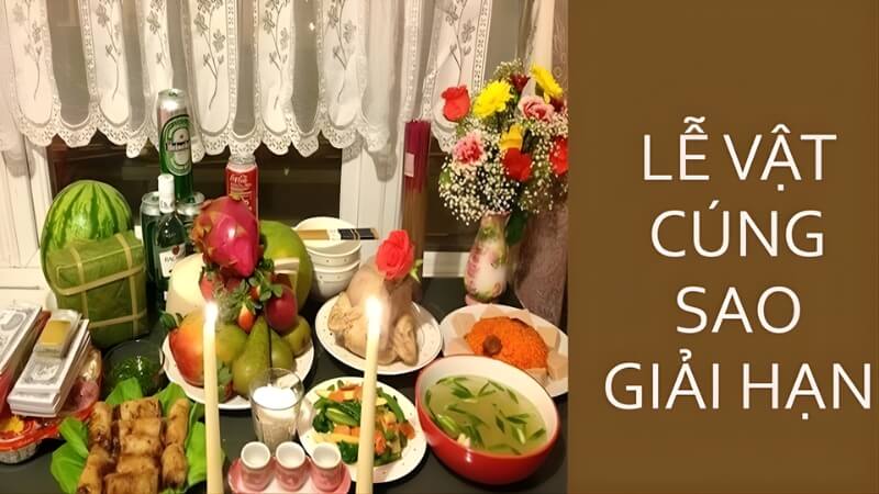 Lễ vật cúng sao giải hạn