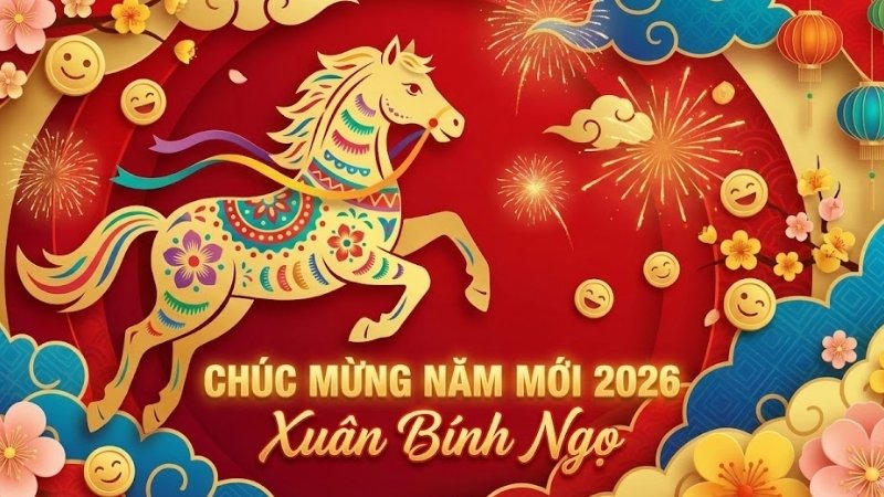 Mẫu background Tết linh vật năm 2026 số 9