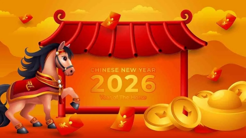 Mẫu background Tết linh vật năm 2026 số 5