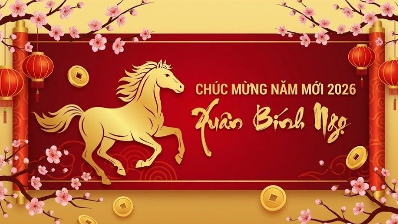 Mẫu background Tết linh vật năm 2026 số 3