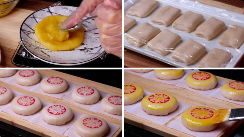 Bước 3: Làm bánh pía chay