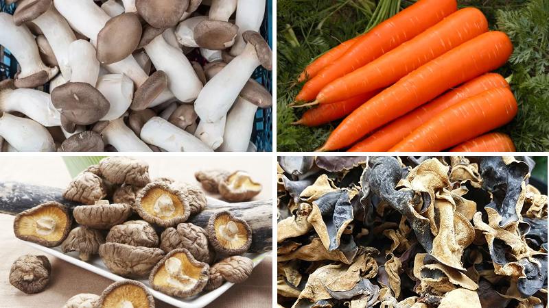 Nguyên liệu làm món thịt đông chay