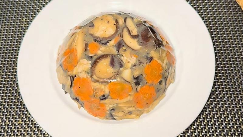 Thành phẩm món thịt đông chay