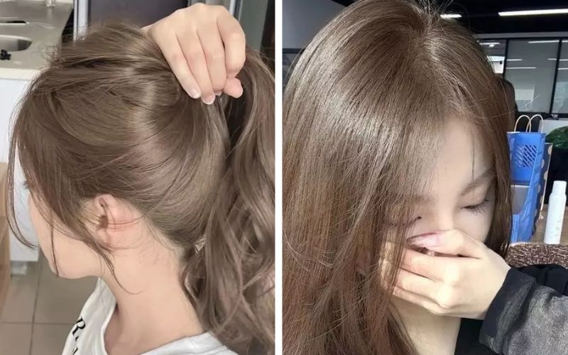 Màu tóc nâu tây sang trọng, phù hợp nhiều phong cách khác nhau