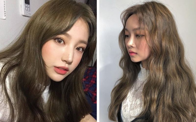 Màu tóc nâu rêu phóng khoáng, cá tính mà không cần tẩy tóc