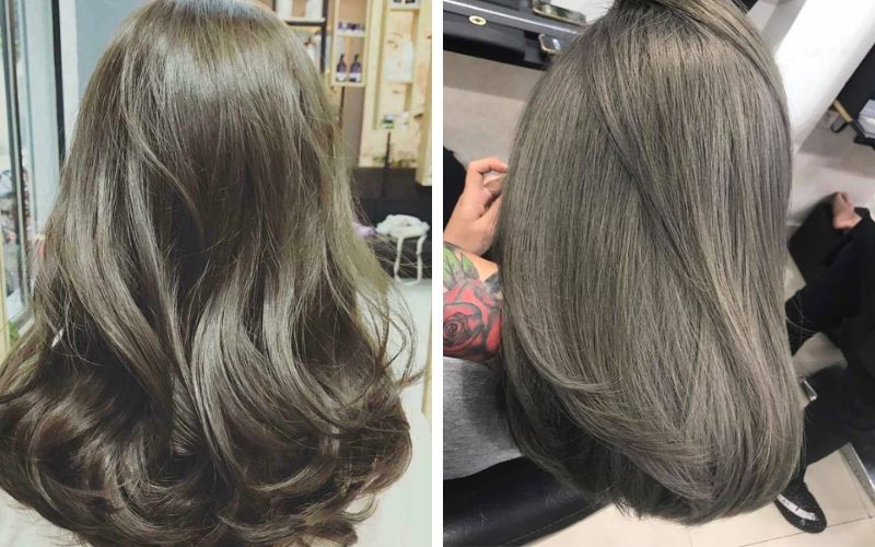 Màu tóc rêu khói thời thượng, phá cách nhưng không quá chói