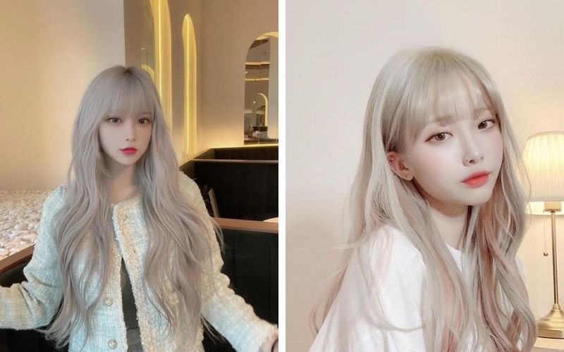 Màu tóc bạch kim cá tính mạnh, thu hút mọi ánh nhìn