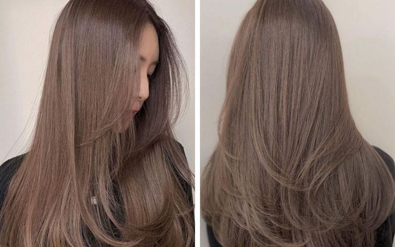 Màu tóc nâu nhẹ nhàng, dễ ứng dụng và không bao giờ lỗi mốt