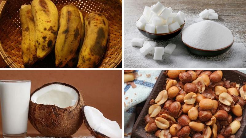 Nguyên liệu làm kẹo chuối dẻo