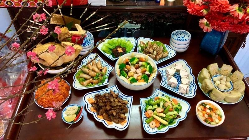 Mâm cúng Rằm tháng giêng mặn