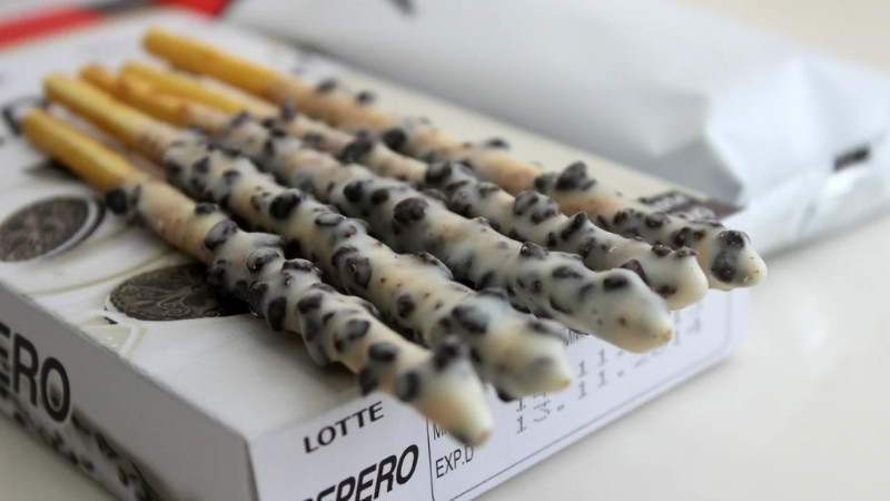 Bánh que Pepero White Cookie
