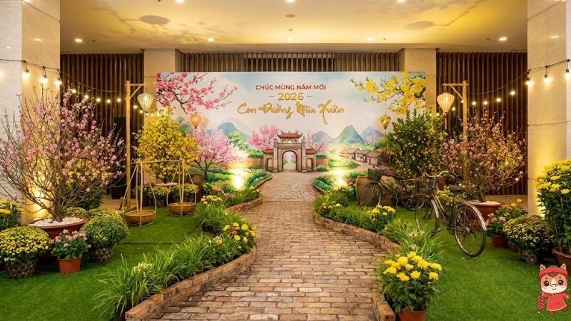 Mẫu "Con Đường Mùa Xuân"