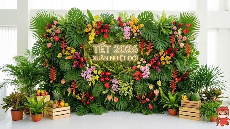 Mẫu "Rừng Nhiệt Đới Xuân"