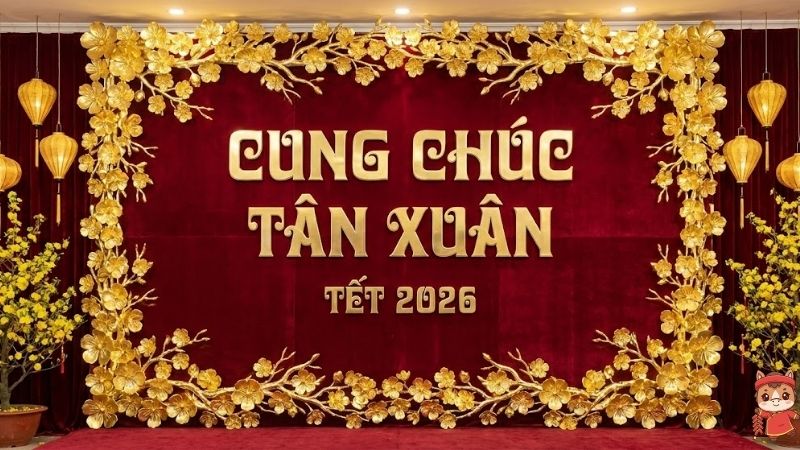 Mẫu "Cung Chúc Tân Xuân"