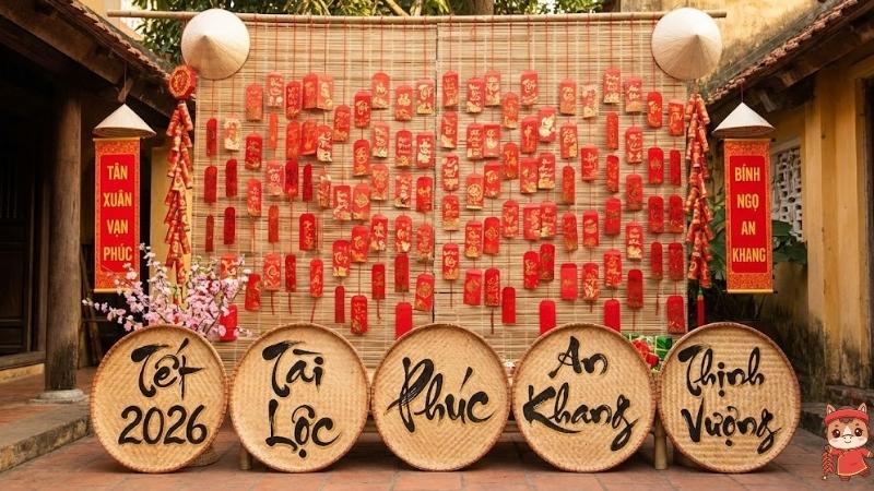 Mẫu "Mành Tre Tài Lộc"