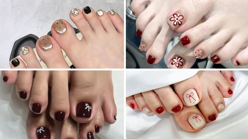 Mẫu nail tết design đẹp mắt