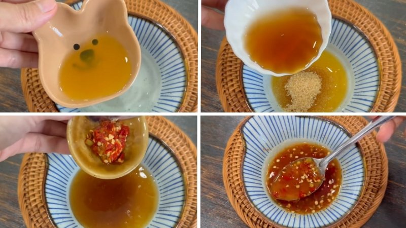 Pha nước sốt trộn gỏi