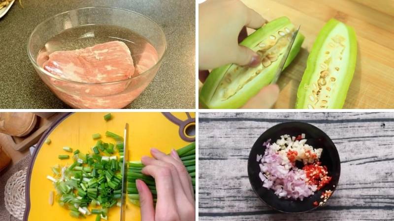 Bước 1: Sơ chế nguyên liệu