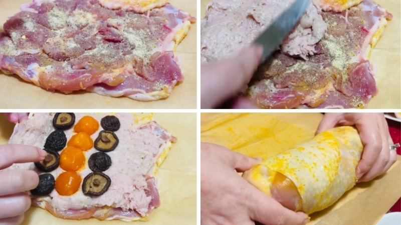 Cuộn giò gà Cuộn giò gà