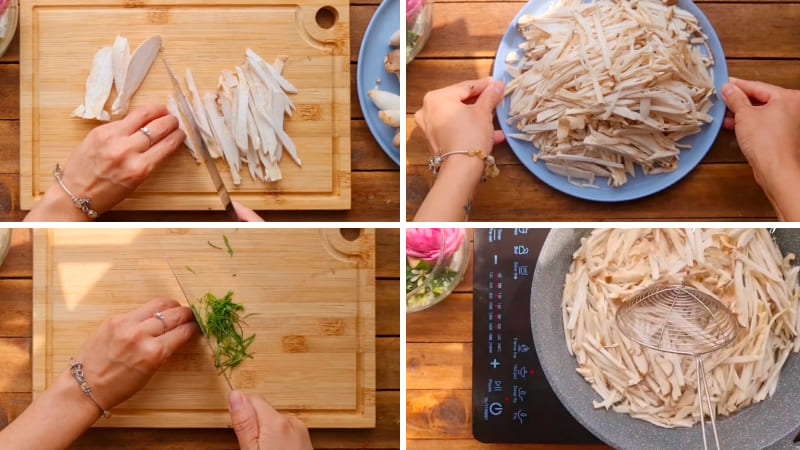 Bước 1: Sơ chế nguyên liệu