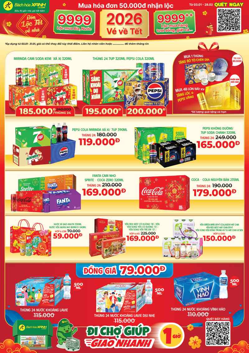 Nước ngọt thả ga - Rinh quà gốm sứ