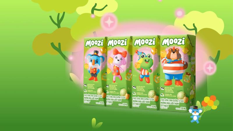 Sữa thạch Moozi hương dưa lưới thơm