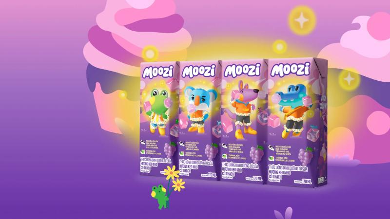 Sữa thạch Moozi hương kẹo nho