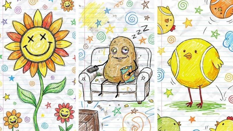 Hình vẽ nguệch ngoạc hài hước