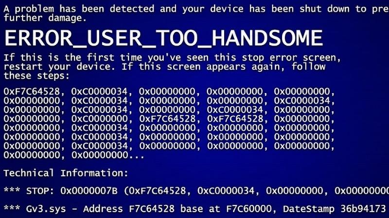 Blue Screen of Death (BSOD)