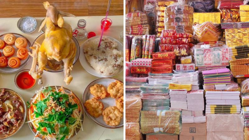 Mâm cúng hóa vàng ngày Tết gồm những gì?