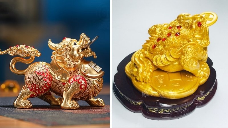 Những vật phẩm phong thủy đi kèm