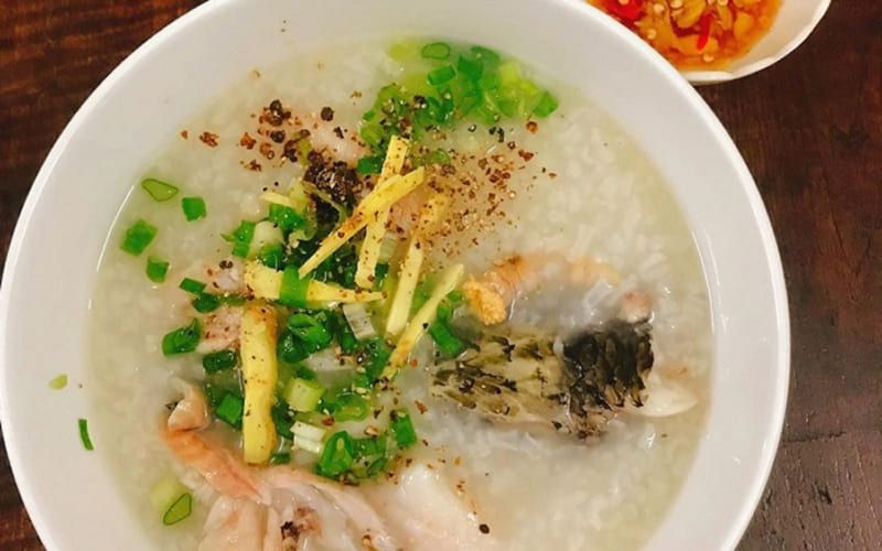 Cháo ám nấu bằng loại cá gì?