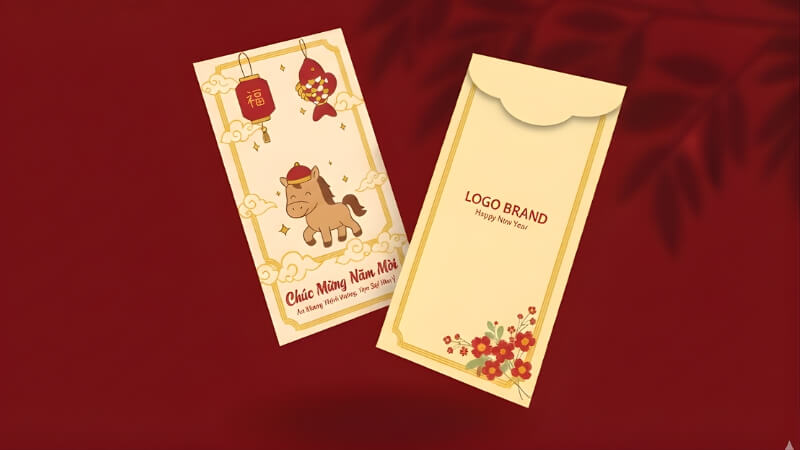 Thiết kế phù hợp không khí Tết vui vẻ Thiết kế phù hợp không khí Tết vui vẻ