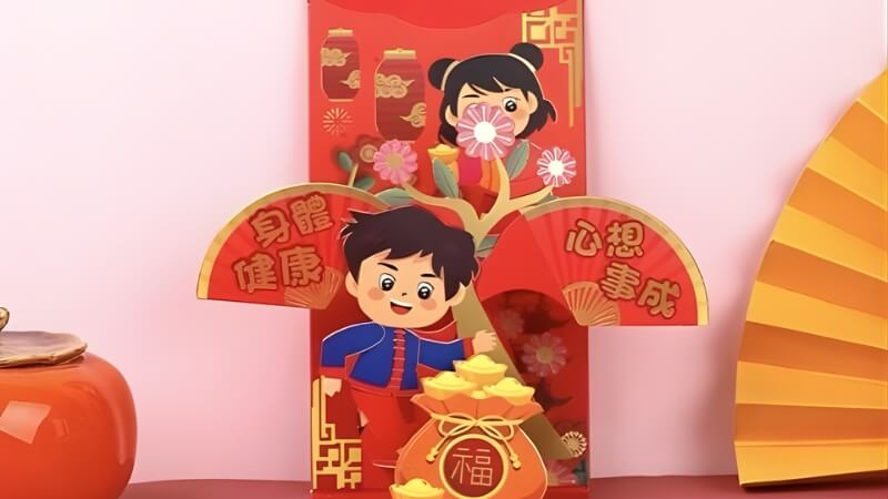 Bao lì xì Tết Bính Ngọ phong cách hiện đại Bao lì xì Tết Bính Ngọ phong cách hiện đại