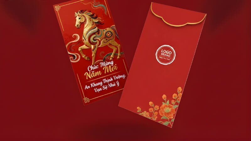 Bao lì xì cao cấp với họa tiết truyền thống Bao lì xì cao cấp với họa tiết truyền thống