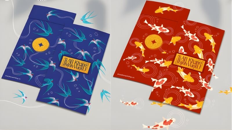 Bao lì xì doanh nghiệp phong cách chuyên nghiệp Bao lì xì doanh nghiệp phong cách chuyên nghiệp