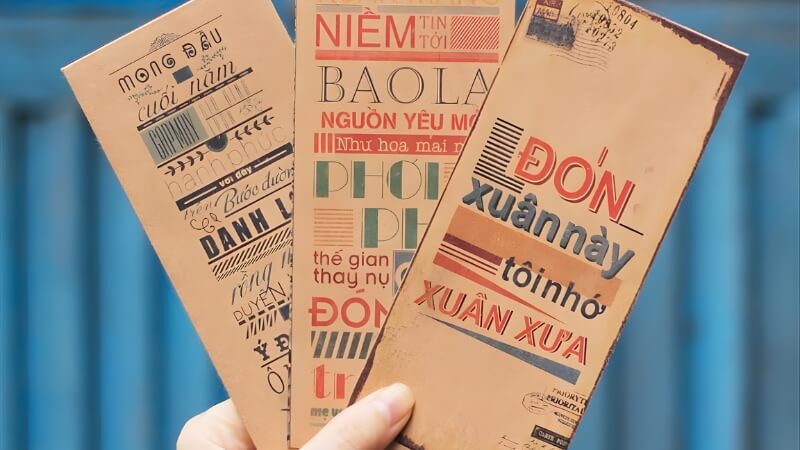 Bao lì xì giấy kraft thân thiện, gần gũi Bao lì xì giấy kraft thân thiện, gần gũi
